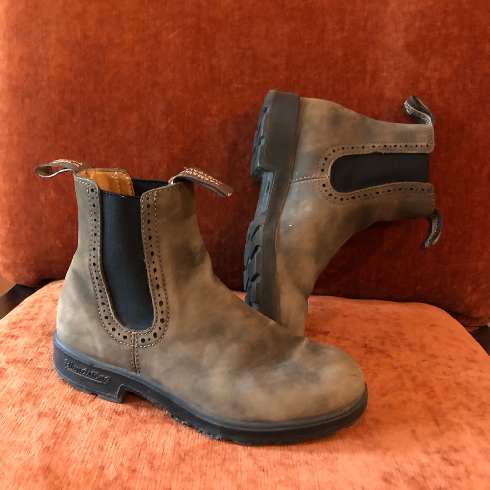 BLUNDSTONE WOMENS ORIGINAL HIGH TOP BOOTS Rustic Brown AUS 4.5 US 7.5/8